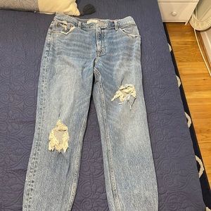 Abercrombie mom high rise jeans